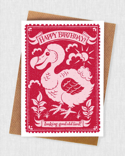 Old Bird Birthday Card