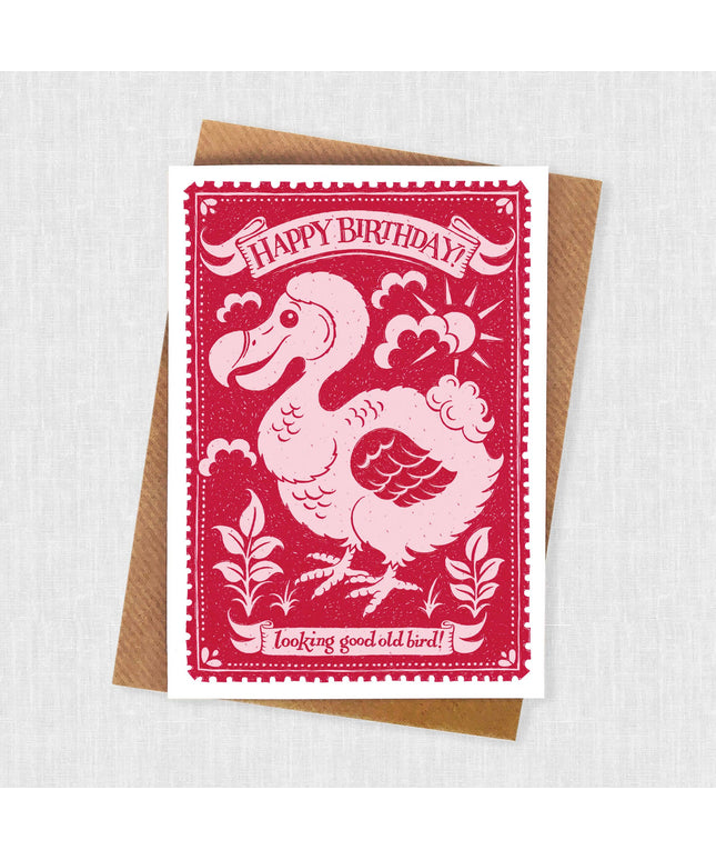 Old Bird Birthday Card