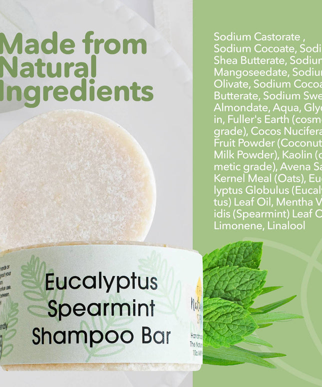 Spearmint and Eucalyptus Shampoo Bar