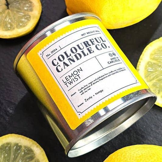 Lemon Twist Soy Wax Paint Tin Candle