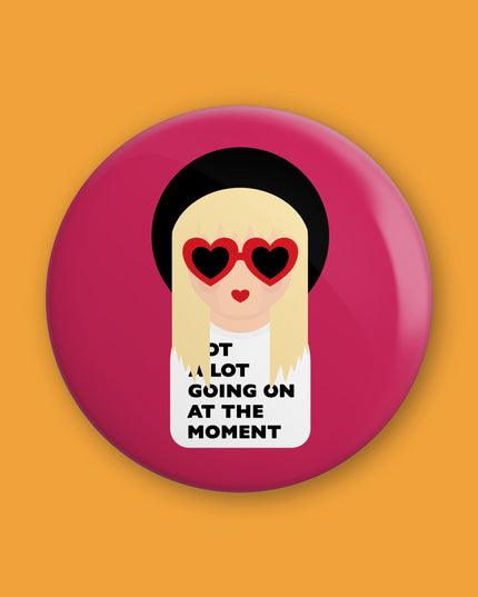 Button badge inspired by Taylor S - Cute, minimalist design