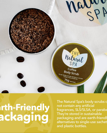Coffee Natural Body Scrub - 75g tin - Letterbox