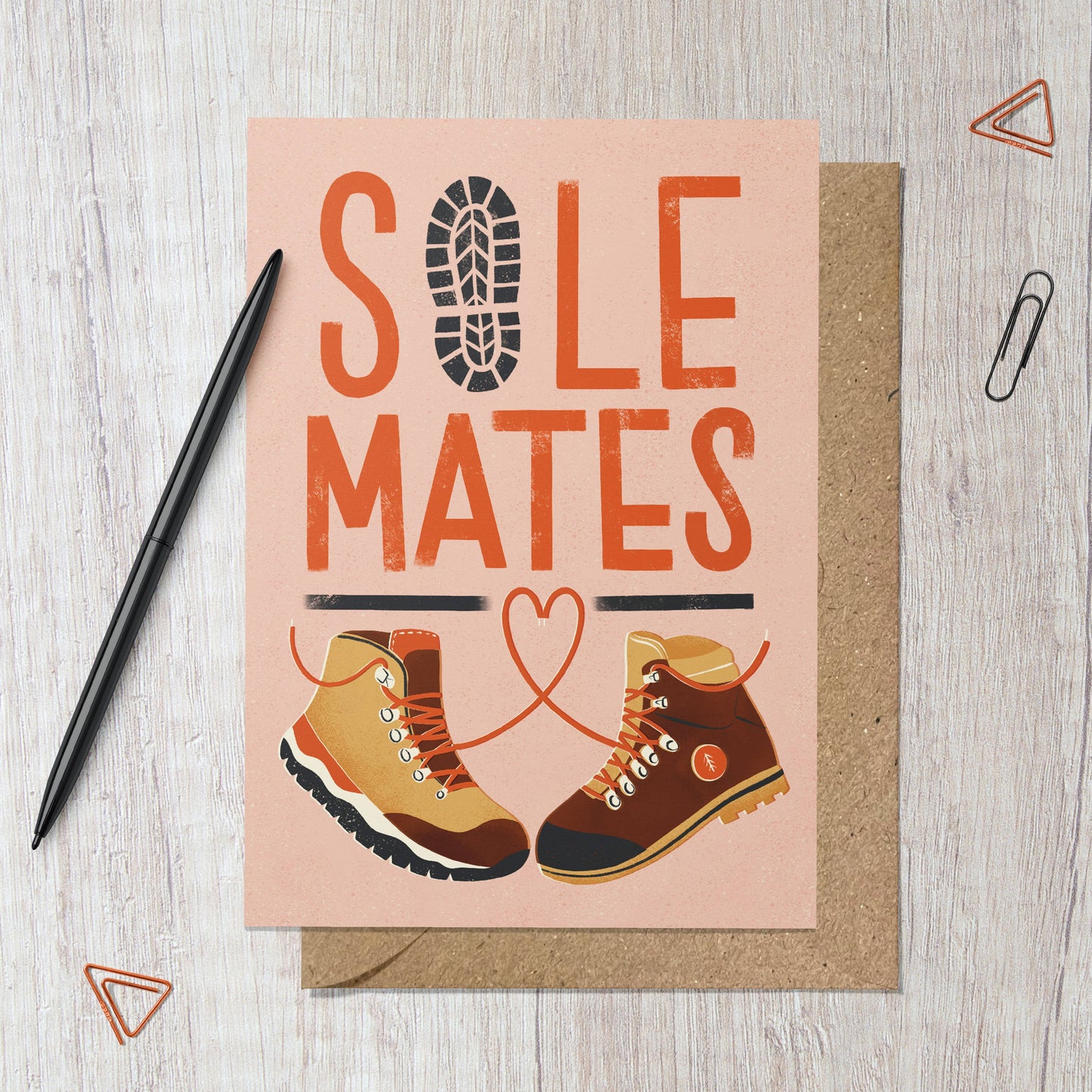 Sole Mates | Hiking Love Greeting Card