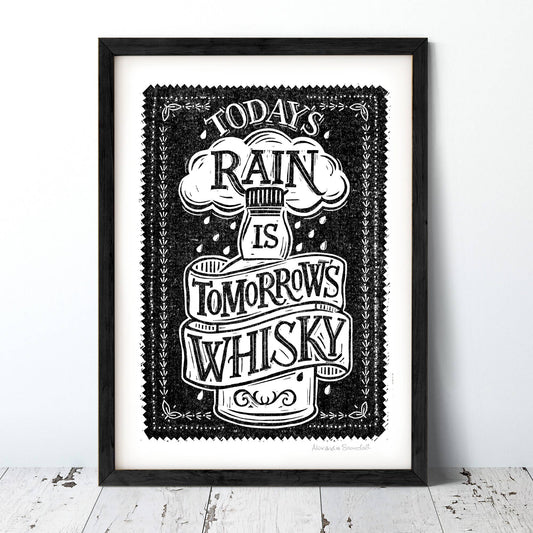 Scottish Whisky Print - BLACK / A4