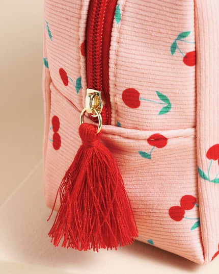 Cherry Print Make-Up Bag