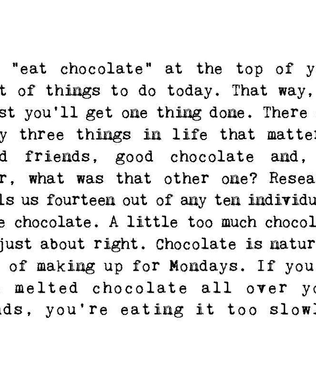 Choco-holic Funny Card For Chocolate Lovers