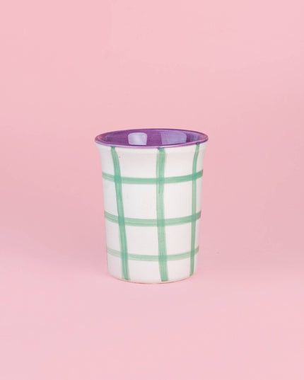 Ceramic Cups - Hand-Painted Coffee Mugs from Spain - Esmeralda