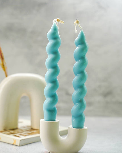 U Shape Dinner Candle Holder - Handmade pieces