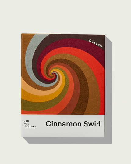 Cinnamon Swirl - 42% Milk Chocolate & Cinnamon Bun Bar **70g