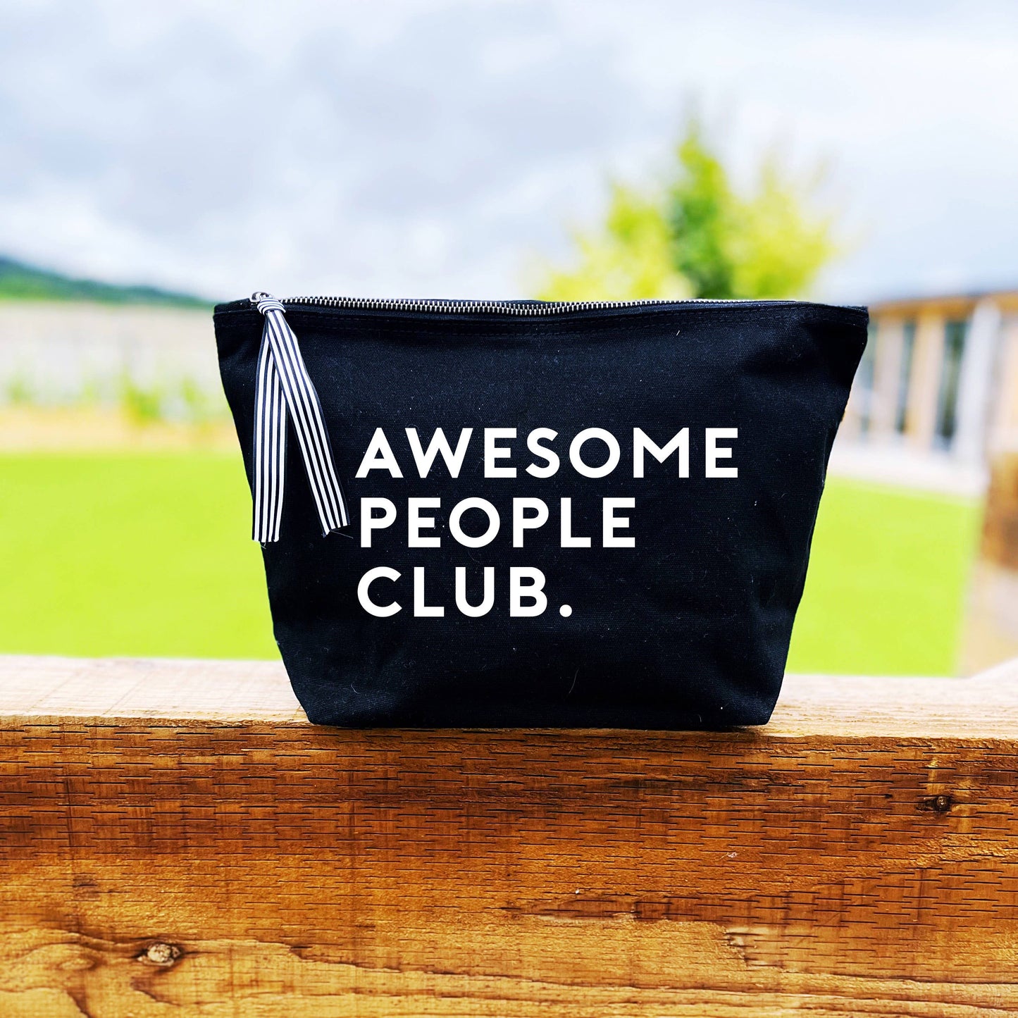 Awesome People Club Large Pouch - Black