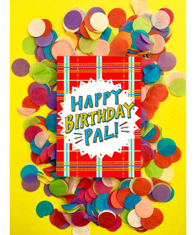 Happy Birthday Pal! Scottish Birthday Card- Friend Pal Card