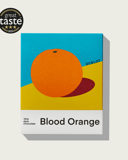 Organic 70% Dark Chocolate Bar - 70g - Blood Orange