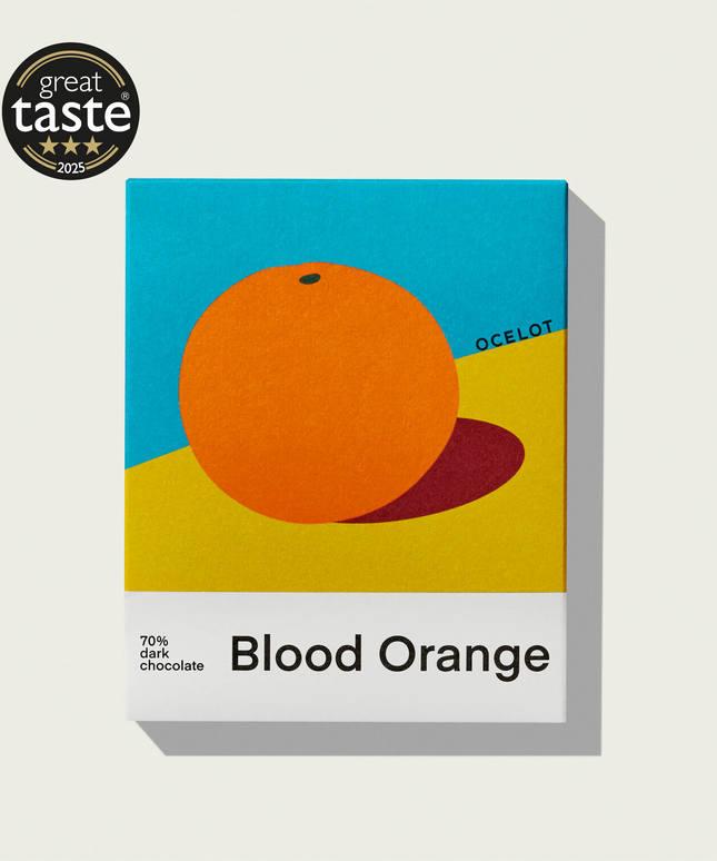 Organic 70% Dark Chocolate Bar - 70g - Blood Orange