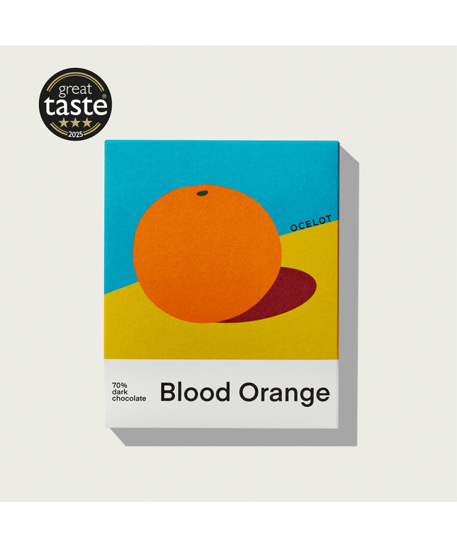 Organic 70% Dark Chocolate Bar - 70g - Blood Orange
