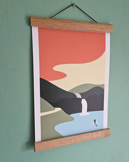 Go With The Flow, A4 Print