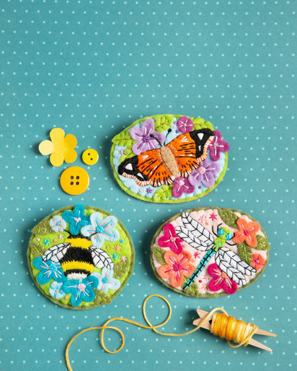 Bumblebee Felt Craft Brooch Kit | Complete Craft Kit
