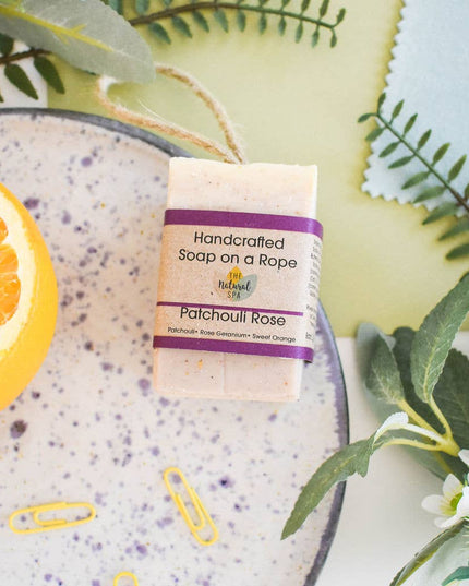 Patchouli Rose Soap On A Rope 100g
