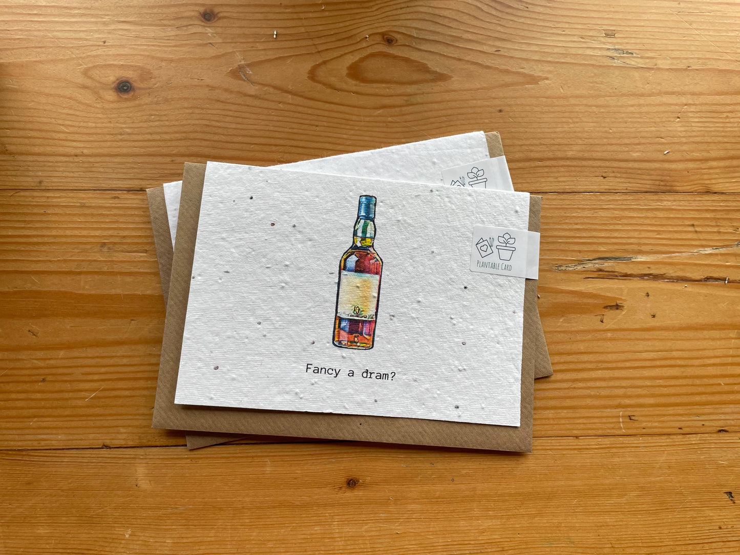 Plantable Greeting Card ** Fancy a dram