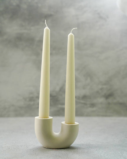 U Shape Dinner Candle Holder - Handmade pieces