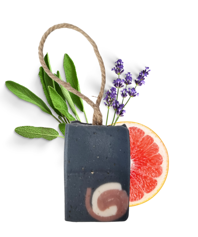 Earth Soul * Cold Process Soap on a Rope - Vegan
