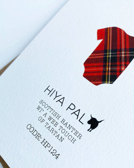 Bonnie Bairn | Scottish Greeting Card | New Baby Card