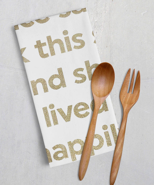 Funny Tea Towel - A Wise Woman Tea Towel