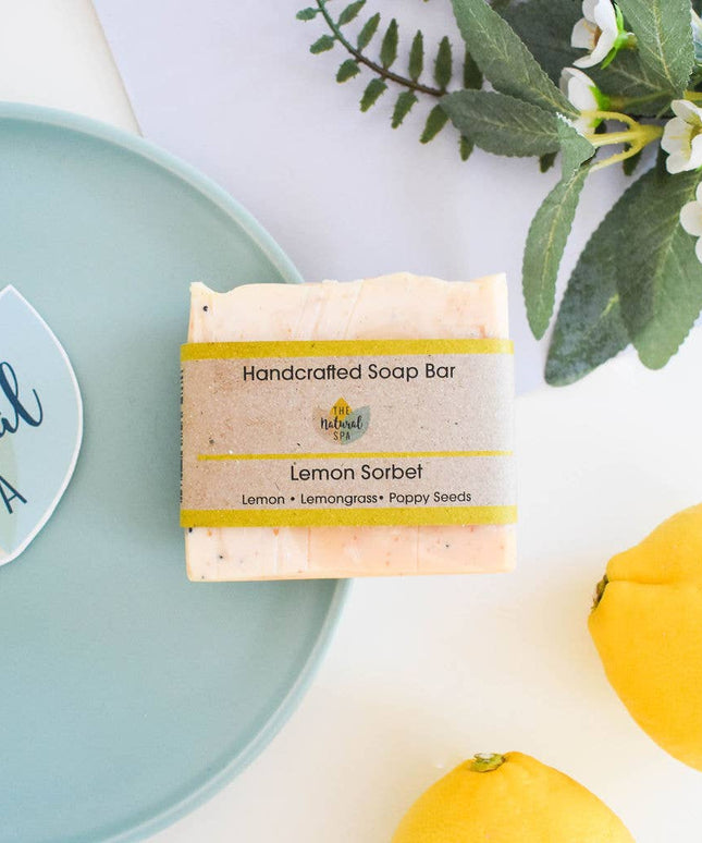 Lemon Sorbet Cold Process Soap 100g