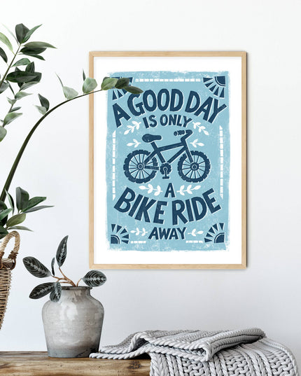 Bike Ride Print - A4