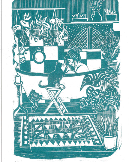Bathtime Riso ArtPrint