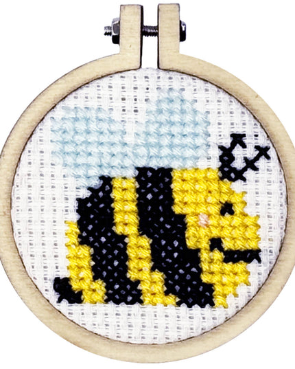 'Bee Happy!' Mini Matchbox Cross Stitch Kit