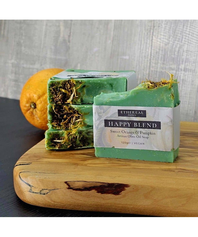 Happy Blend: Sweet Orange and Pumpkin Cold Process Soap