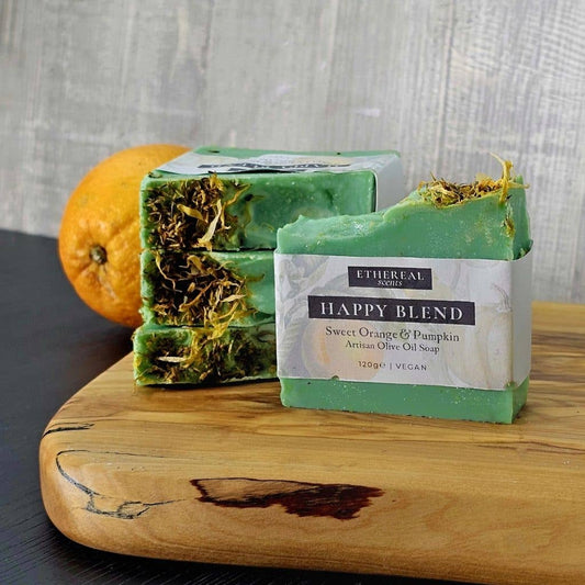 Happy Blend: Sweet Orange and Pumpkin Cold Process Soap