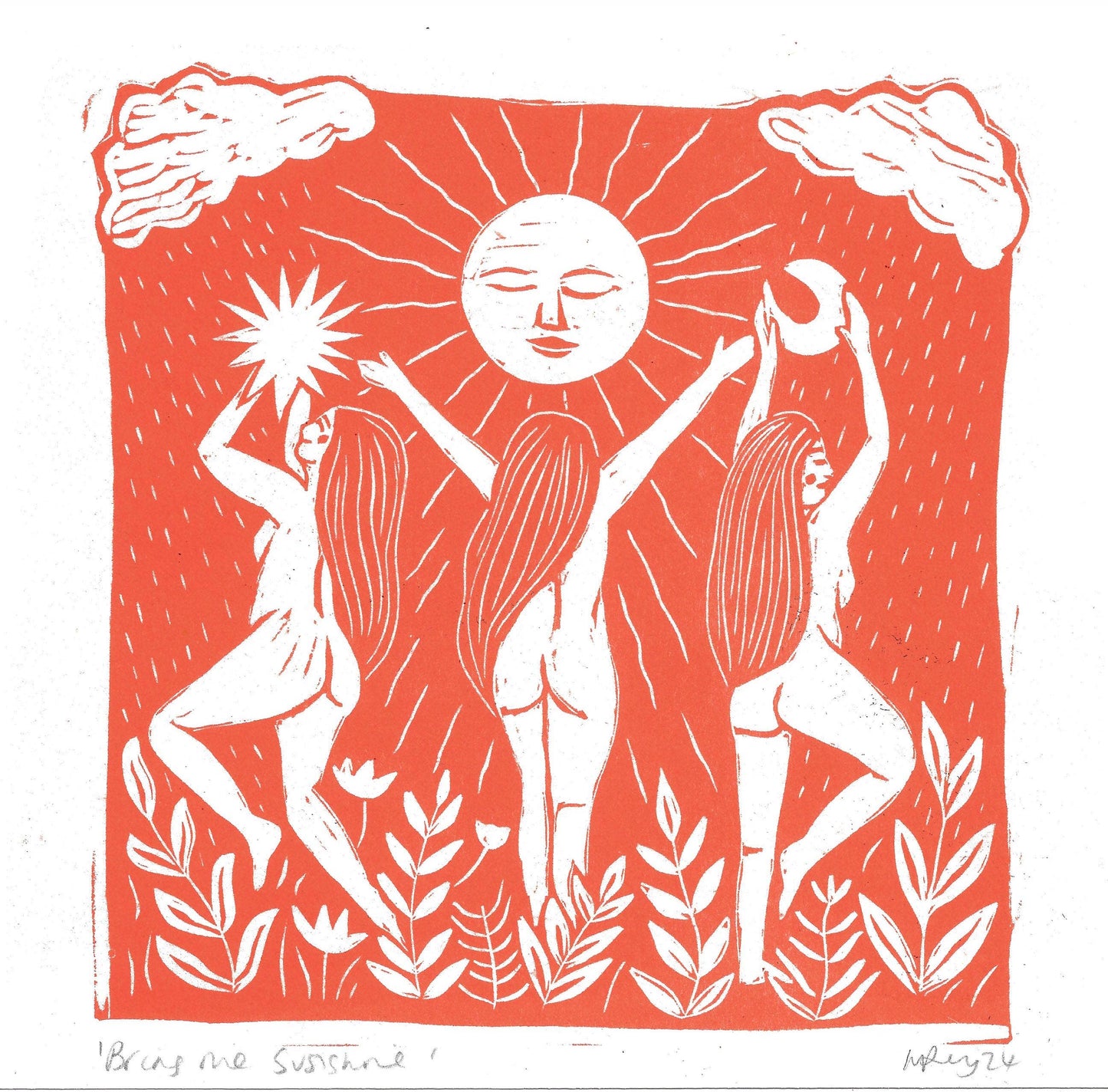 Bring Me Sunshine Riso Print *summer, sun, friends womanhood*