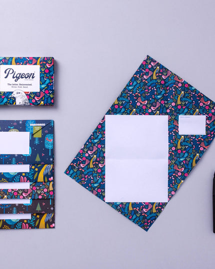 Magical Menagerie Pigeon, Folding Letter Set, Pack of 6