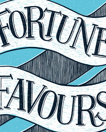 Fortune Favours the Brave Encouragement Card