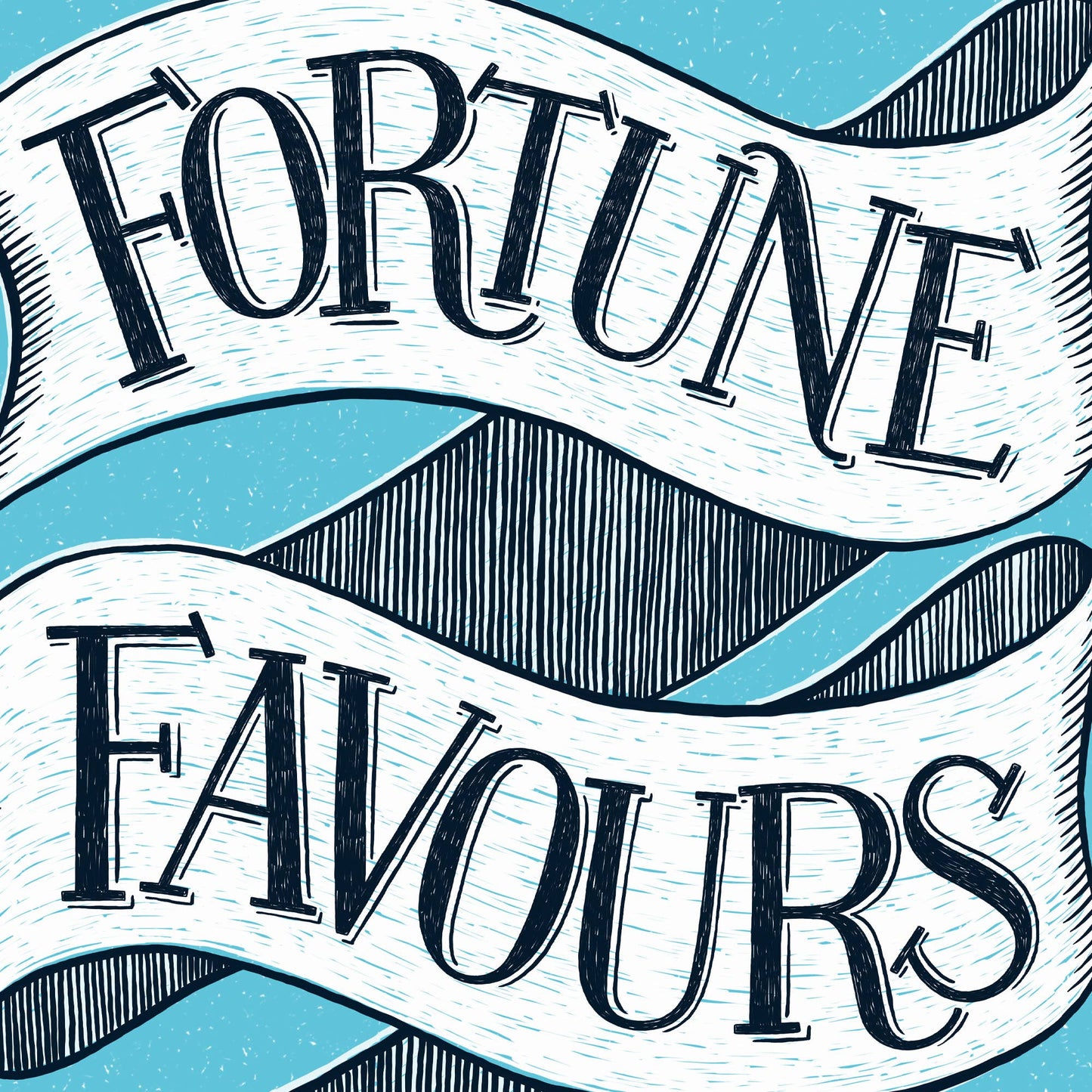 Fortune Favours the Brave Encouragement Card