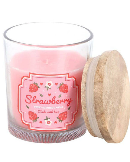 Strawberry Scented Candle with Presentation Box