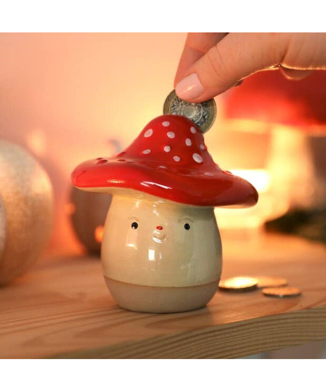 Face Toadstool Money Box