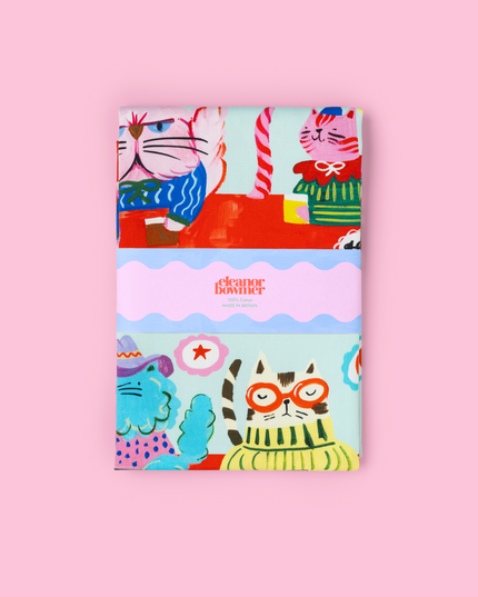 Cool Cat Club Tea Towel