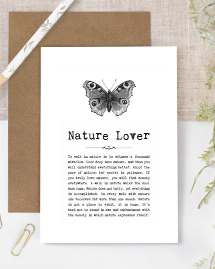 Nature Lover Card For Outdoorsy Folk