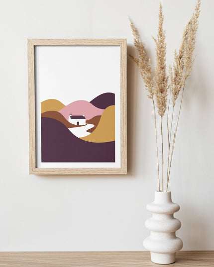 Autumn in the Hills A4 Print