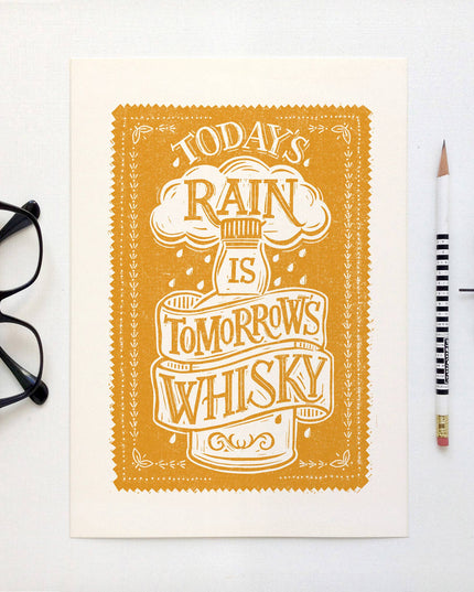 Scottish Whisky Print - A4