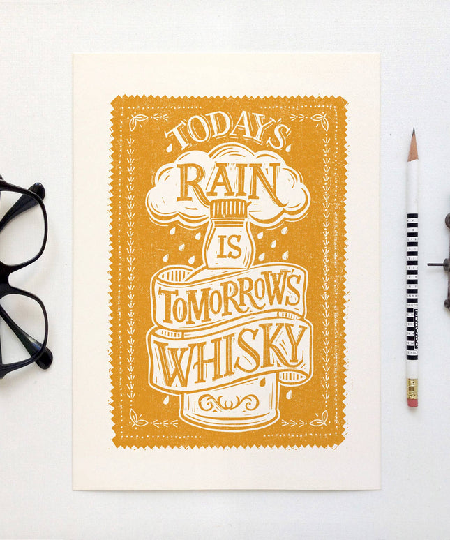 Scottish Whisky Print - A4