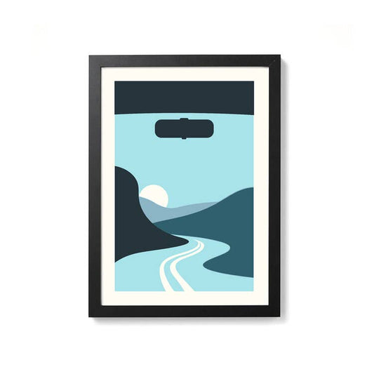 Moving Through The Mountains Art Print A4