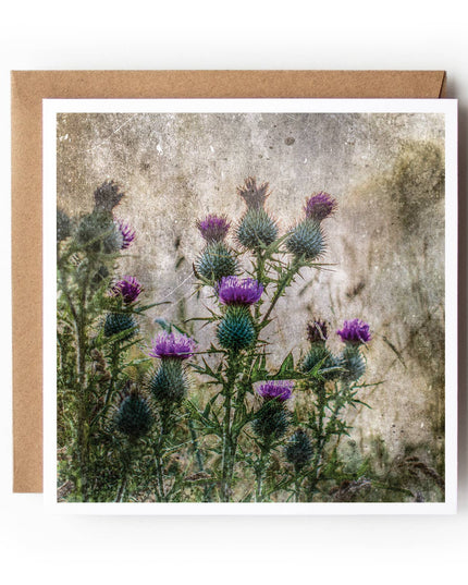 Thistle Love - Textured Greeting Card