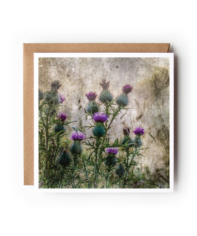 Thistle Love - Textured Greeting Card