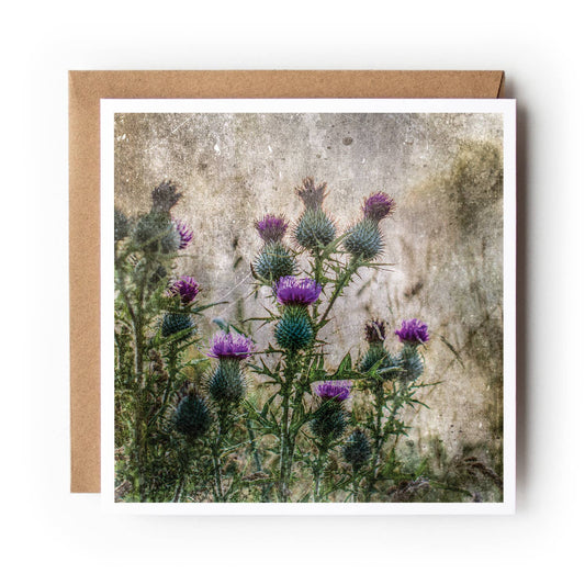 Thistle Love - Textured Greeting Card