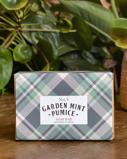 Tartan Soap Bar - Garden Mint & Pumice