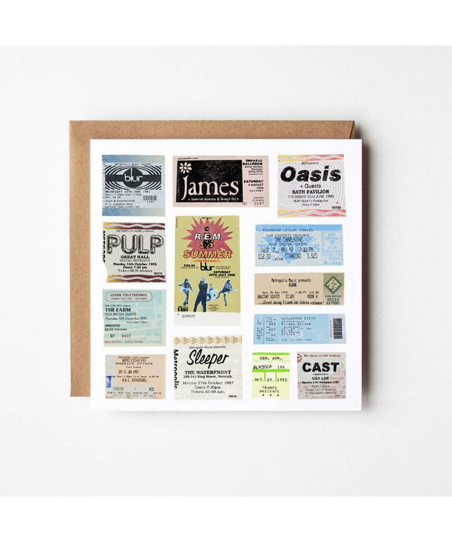 Nineties - blank greetings card