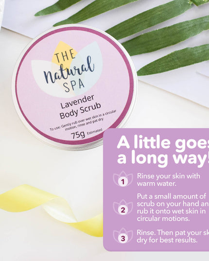 Lavender Natural Body Scrub - 75g tin - Letterbox